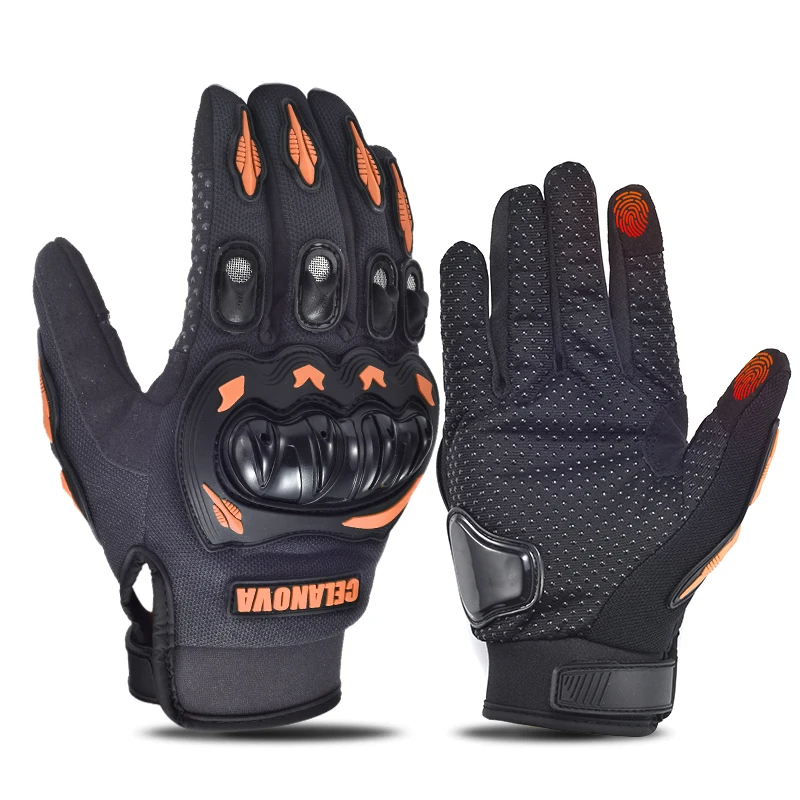 Cycling Glove - ถุงมือมอเตอร์ไซค์แบบหนาสำหรับผู้ชาย หน้าจอสัมผัสได้ สำหรับขี่มอเตอร์ไซค์วิบาก ถุงมือไบค์เกอร์ อุปกรณ์เสริมสำหรับมอเตอร์ไซค์