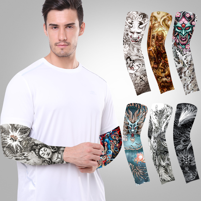 1 Pc ฤดูร้อน Tattoo Sleeve UV  - Cycling Glove บทวิจารณ์และราคา