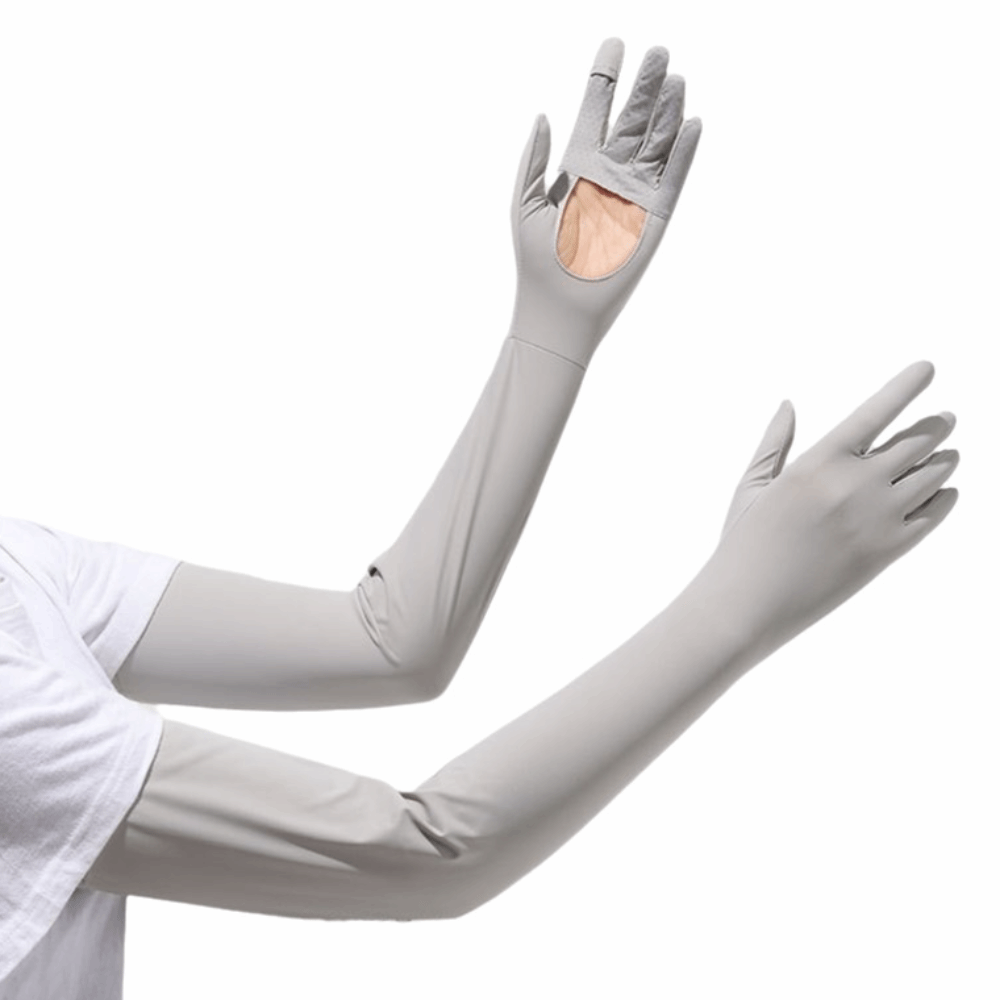 ถุงมือผู้หญิง สีพื้น แขนยาว กั - Cycling Glove บทวิจารณ์และราคา